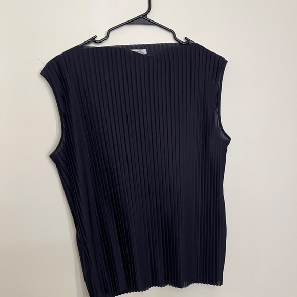 COS Tops - COS pleated navy tank blouse size M
